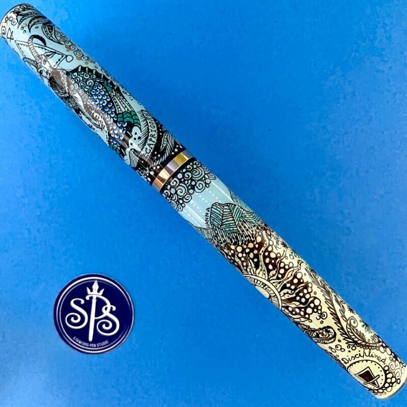 Capricorn hand-crafted, hand-painted fountain pen - Image 4