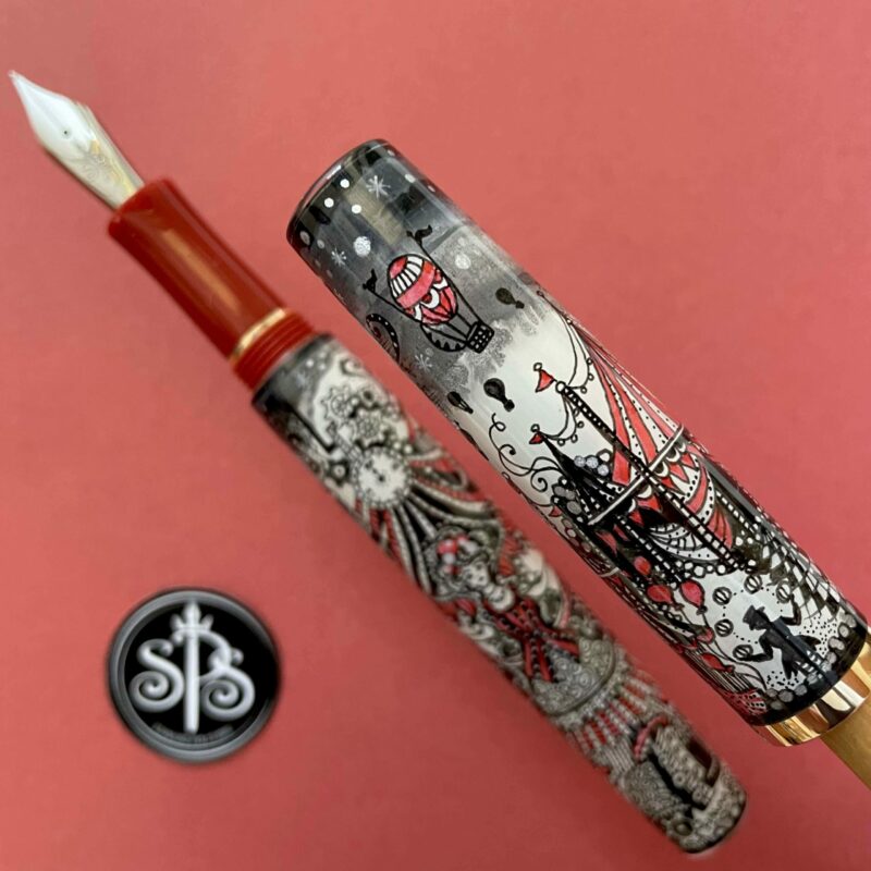[Sold] Cirques des Rêves hand-painted fountain pen