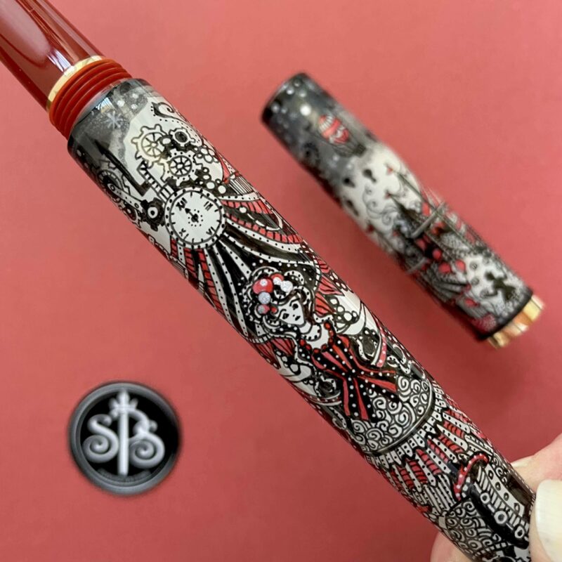 [Sold] Cirques des Rêves hand-painted fountain pen - Image 6