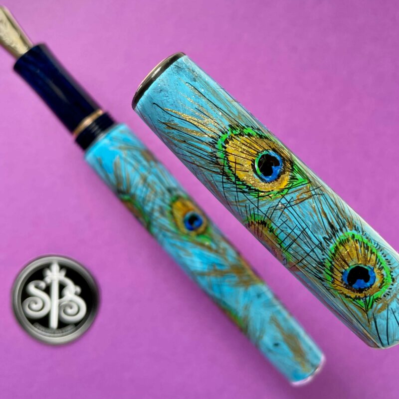 [Sold] Peacock Plume fountain pen - Image 4