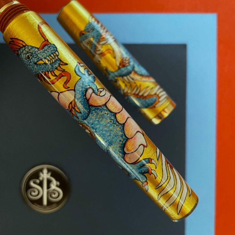 [Sold] The Dragon hand-painted fountain pen - Image 5