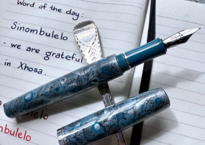 Moon Wisps hand-painted fountain pen
