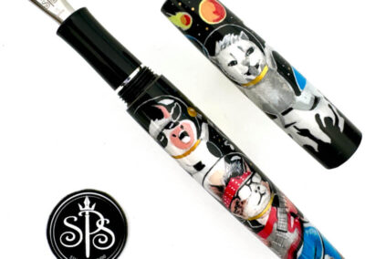 Space Jam hand-drawn fountain pen