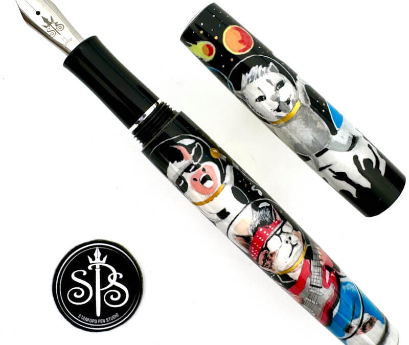 Space Jam hand-drawn fountain pen