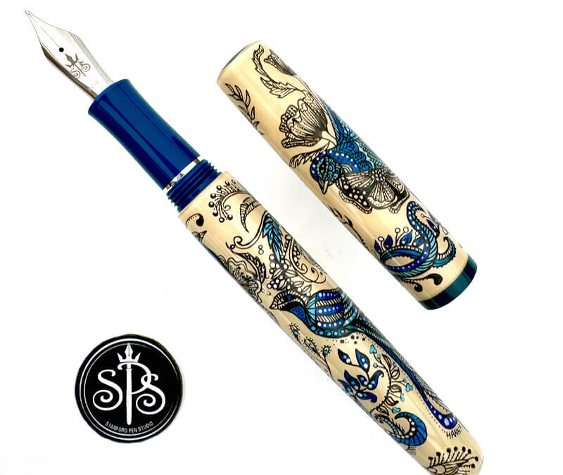 The Blue Birds of Happiness fountain pen
