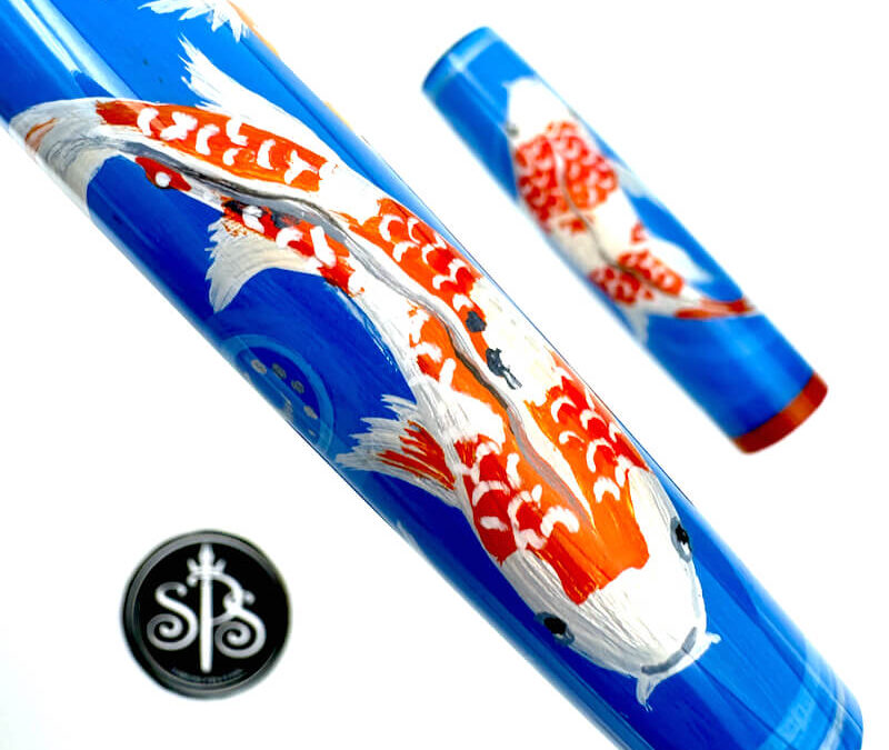 Koi Living Jewels hand-painted fountain pen