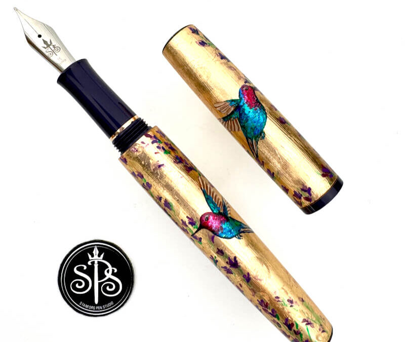Hummingbirds and Lavender fountain pen