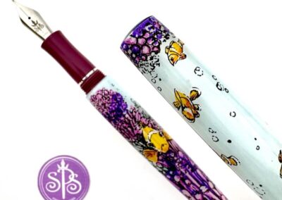 Clown Fish hand-painted fountain pen