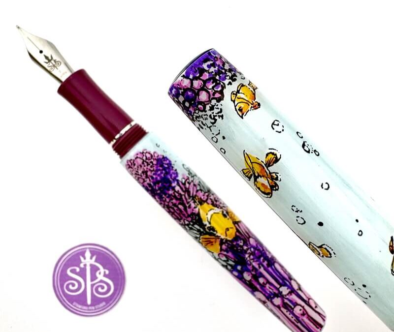 Clown Fish hand-painted fountain pen