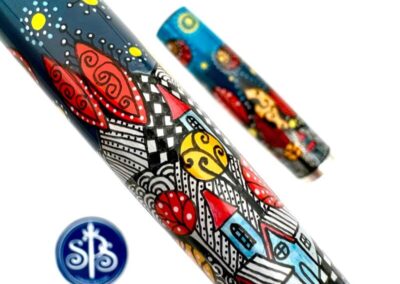 Pizzazz hand-painted fountain pen