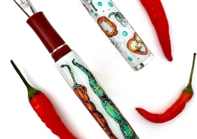 Red Hot hand-painted fountain pen