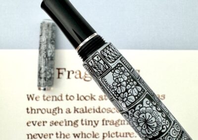 Fragments zen-doodled fountain pen
