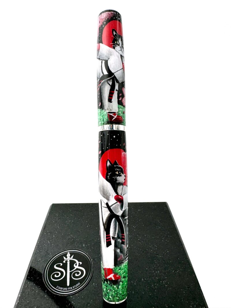 Karate Katz painted fountain pen - Image 2