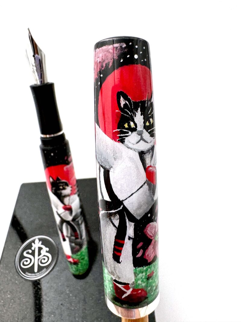 Karate Katz painted fountain pen - Image 3