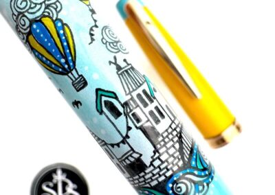 What a Beautiful Day doodled fountain pen