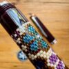 Beaded Bouquet on Dark Plum beaded fountain pen - Image 6