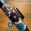 Beaded Bouquet on Dark Plum beaded fountain pen - Image 7