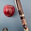 Beaded Bouquet on Dark Plum beaded fountain pen - Image 4
