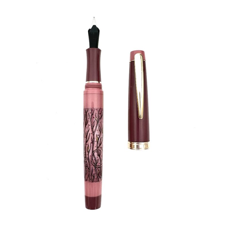 Chameleon hand-painted Intwana fountain pen - Image 5