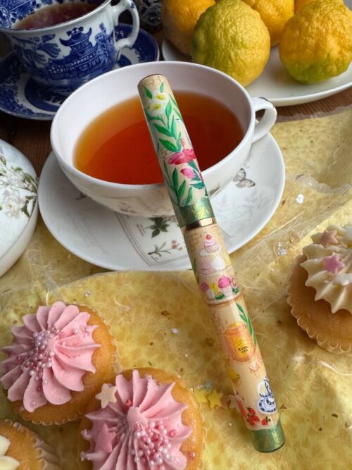 Tea and Cakes hand-painted fountain pen