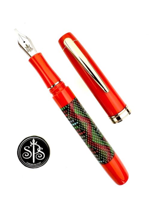 Greased Lightning Beaded Fountain Pen