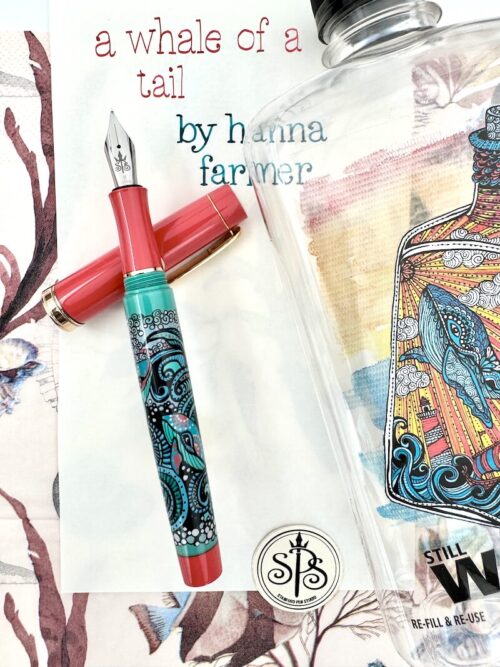 A Whale of a Tail doodled fountain pen