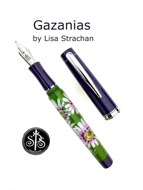 Gazanias hand-painted fountain pen