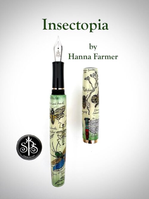 Insectopia hand-painted fountain pen