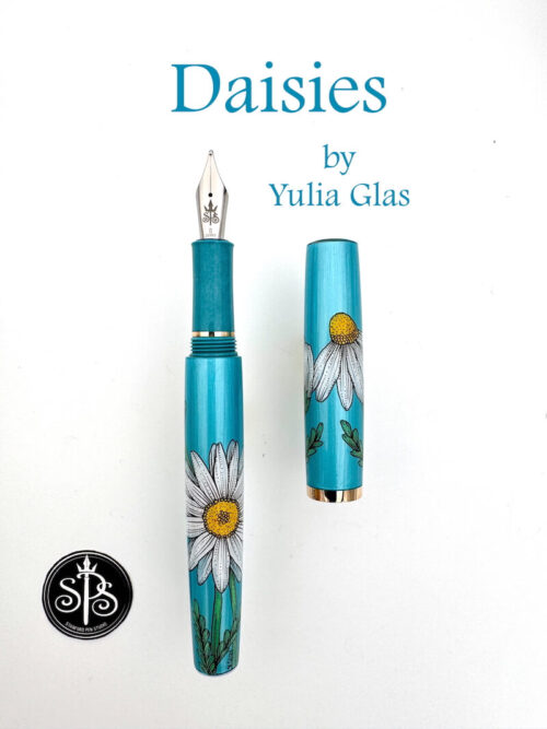 Daisies hand-painted fountain pen