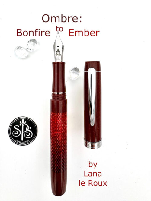 Ombre: Bonfire to Ember Beaded Fountain Pen