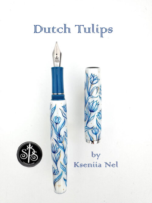 Dutch tulips hand-painted fountain pen