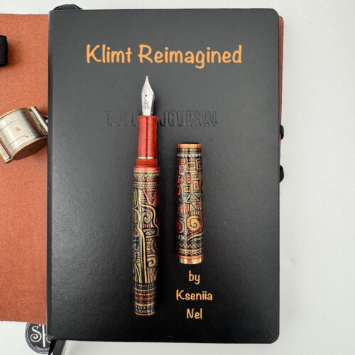 Klimt Reimagined hand-painted fountain pen